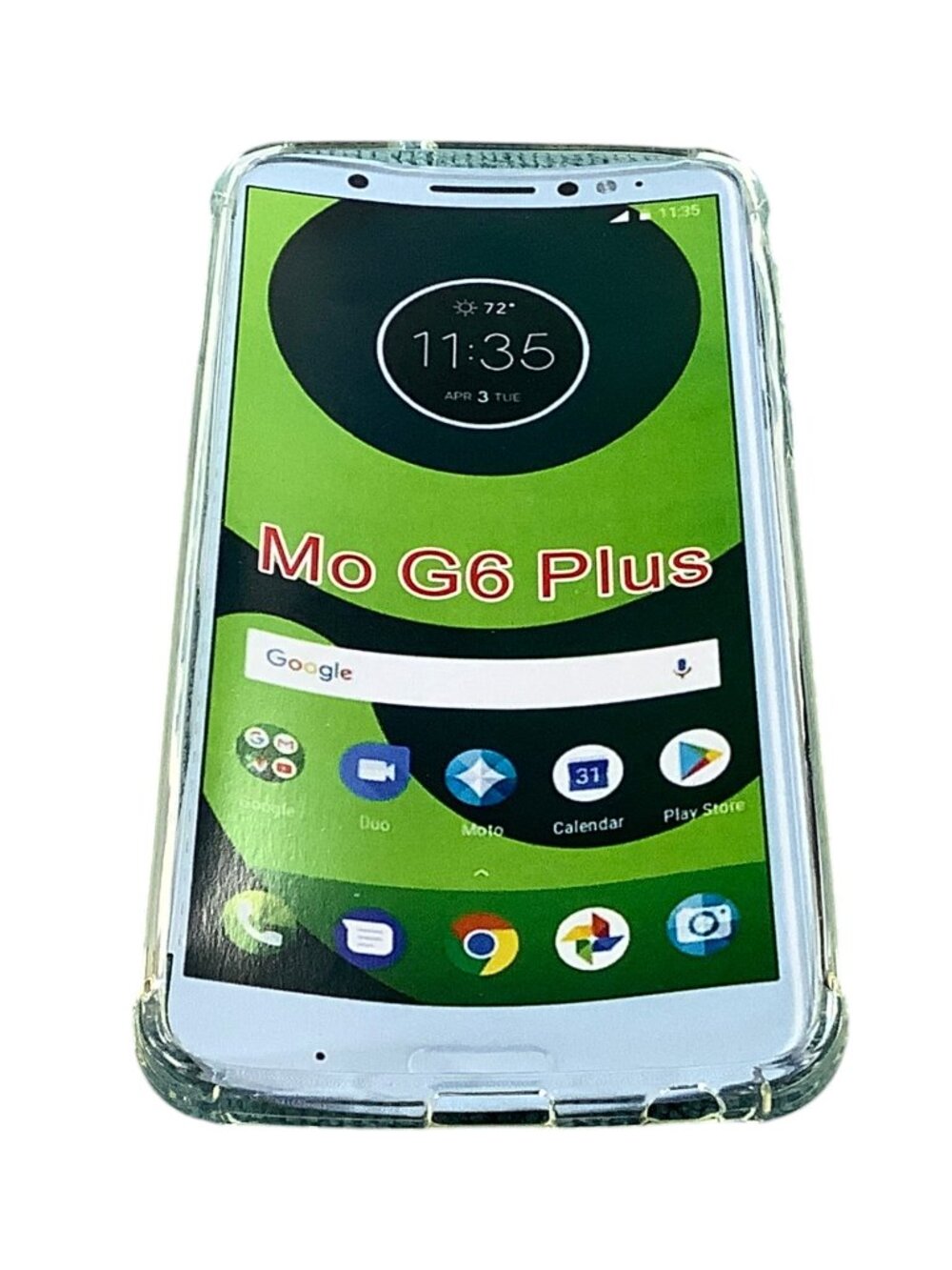 2 NEW Motorola Moto G6 Plus Case Clear Corner Cushion Shockproof Bumper Cover - Picture 3 of 7